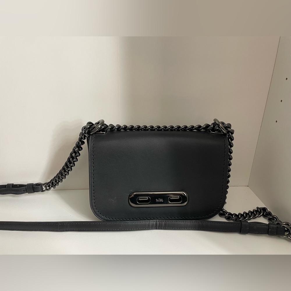 NWOT Black Leather COACH crossbody